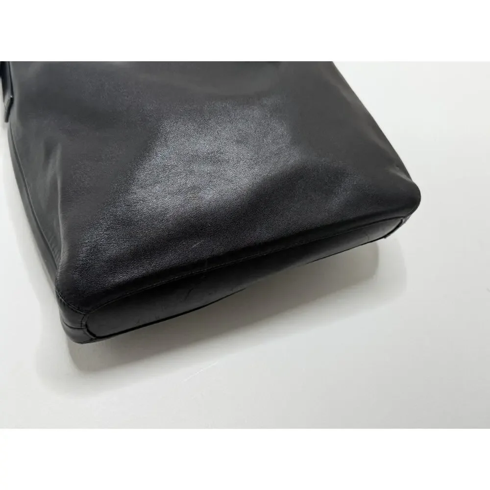 VTG Coach Legacy Slim Gallery Tote 9188 Black Leather Convertible Bag Y2K